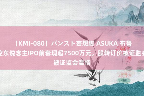 【KMI-080】パンスト妄想脚 ASUKA 布鲁可实控东说念主IPO前套现超7500万元，股转订价被证监会温情